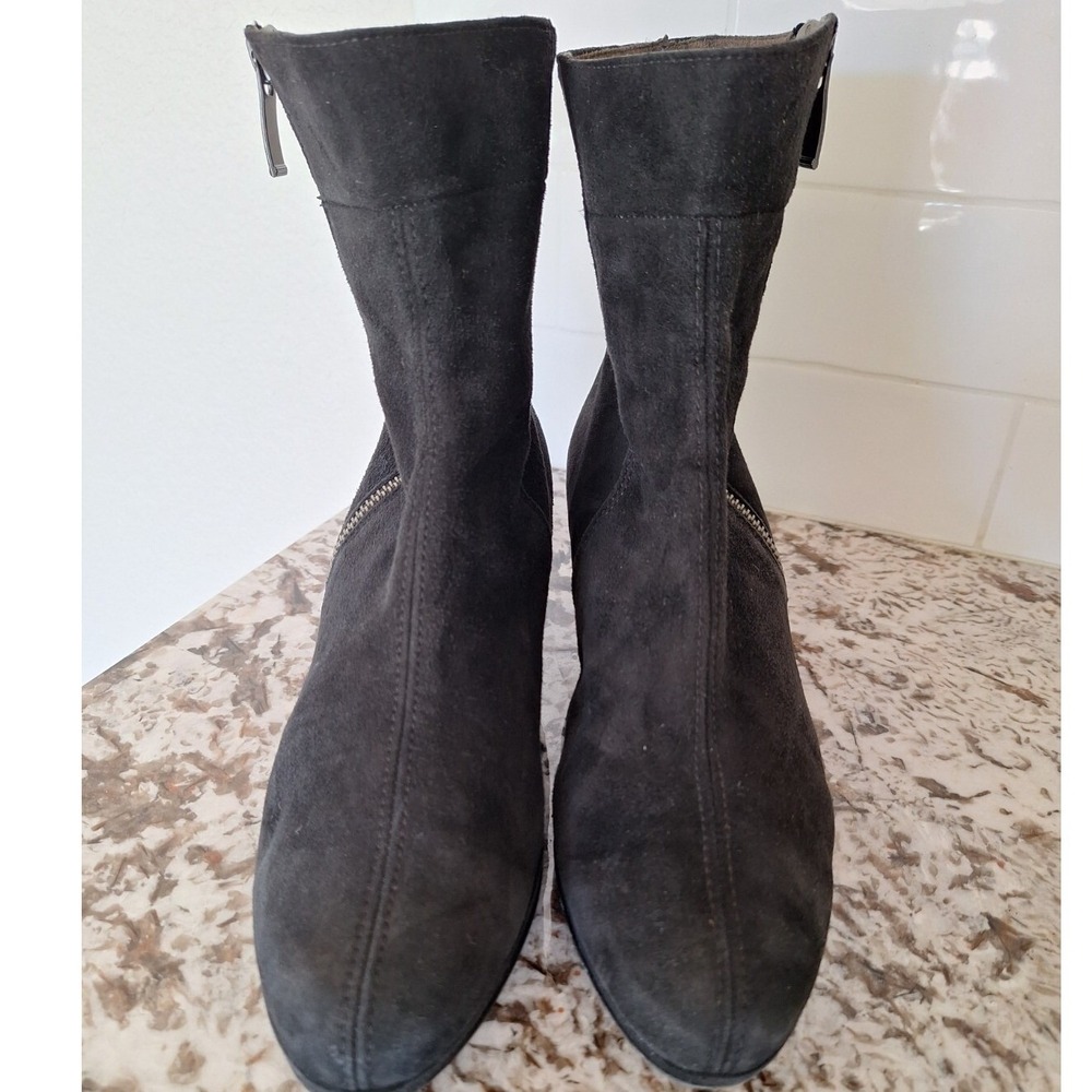 Paul Green Black Suede‎ Ankle Boots size 5.5 UK 8US